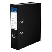 Organizator za datoteke, 75 mm, A4, PP/karton, s vodilicom za zaštitu rubova, VICTORIA OFFICE, Basic, crni