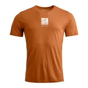 Moška majica Ortovox 120 Cool Tec Abstract T-shirt Mens Bristle Brown XL