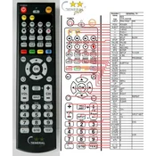 General SEG VCR-2380 - compatible General-branded remote control