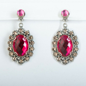 BRANIC JEWELRY Minduše sa ciklama kristalima Mariola
