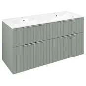 SAPHO CIRASA STRIP viseča umivalna omarica 118,4x64x46 cm, zelena eleganca