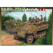 Model Kit vojni 6223 - Sd.Kfz.251/7 Ausf.D PIONIERPANZERWAGEN (3 U 1) (1:35)