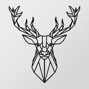 WALLXPERT Zidna dekoracija Deer Metal Decor 2