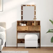 Toaletni stolic Staro drvo 80 x 41 x 144.5 cm Konstruirano drvo