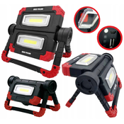 Prenosni akumulatorski gradbeni dvojni reflektor LED COB 40W 7000mAh USB