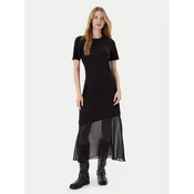 DKNY Vsakodnevna obleka P5GDFCNA Črna Regular Fit