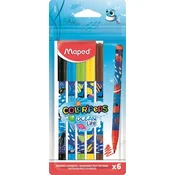 Set flomastera, 2 mm, perivi, MAPED ColorPeps Ocean Life, 6 različitih boja 845700