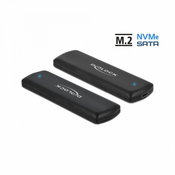 DELOCK Ohišje SSD USB 3.1 TIP C M.2 NVMe PCIe ali SATA SSD