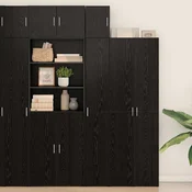vidaXL Stenska omara Črni hrast 30x42.5x40 cm Inženirski les