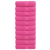Vidaxl vidaXL Premium brisače SOLUND, 10 kosov, roza, 30 x 30 cm, 600 g/cm2