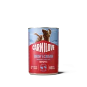 Konzerva Carnilove Wild Meat Puppy losos in puran 400 g
