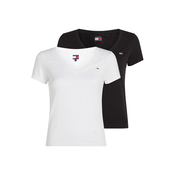 Tommy Jeans Majica črna/bela