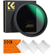 K&F 105MM Nano-X Variable/Fader ND Filter, ND2~ND32, W/O Black Cross with 3pcs cleaning cloths