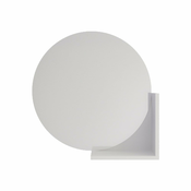 Zidno ogledalo s bijelom policom Skandica Lucija, o 60 cm