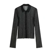 Bershka Bluza črna