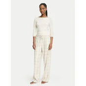 Tommy Hilfiger Pižama UW0UW06714 Kremna Regular Fit