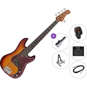 Sire Marcus Miller P5R Alder-5 Premium SET Tobacco Sunburst 5 strunska bas kitara