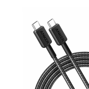 Anker kabl 240W Type C/Type C 0,9m crna