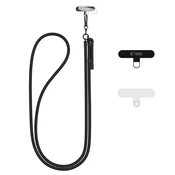 slomart Vrvica Tech-Protect C1S Rope Crossbody Strap - črna