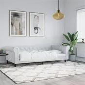 shumee vidaXL Kavč z ležiščem bel 100x200 cm umetno usnje
