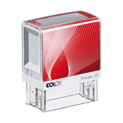 Štampiljka Colop Printer 20, belo-rdeče ohišje-vaš odtis v ceni (38x14mm)