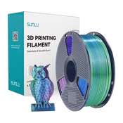SUNLU PLA+ Silk Tri-Color Filament (modro-zelena-vijolična)