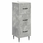 Vidaxl Predalna omara Betonsko siva 33 x 34,5 x 89,5 cm Inženirski les