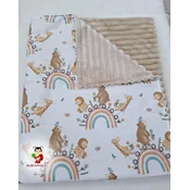 Bubamara037 Pokrivac za bebe, Krem-Beli