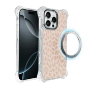 shumee Ovitek za iPhone 16 Pro Max IBIZU DropGuard Ultra z MagSafe, Boho, Nežen leopardji vzorec
