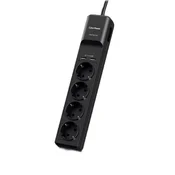 CYBERPOWER Produžni kabl sa prenaponskom zaštitom cetvorostruki + 2x USBc P0420SUD0 crni
