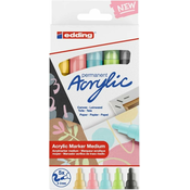 Edding 5100/5 M pastelne boje ED5 set akrilnih markera od 5 komada 7580245026