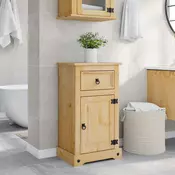 Vidaxl vidaXL Kopalniška omarica Corona 45x33x80 cm masivni borov les