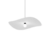 Wever & Ducré Lighting WEVER & DUCRÉ viseča svetilka Wave Soft 3.0 iz filca, marmorno siva, 100 cm - Dnevna soba/jedilnica - Sodobni - Tkanine/tekstil