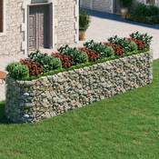 Gabionska povišena gredica od pocincanog željeza 500x100x100 cm