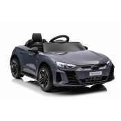 Beneo Elektrické autíčko Audi RS E-tron GT 12V, sivé, široké jednomiestne sedadlo, 2,4 GHz diaľkové ovládanie, USB/AUX Vstup, Bluetooth, Odpruženie, Lítiová batéria, LED svetlá, 2 X 25W Motor, ORIGINÁL li