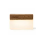 Gingko Design manjša svetilka LED iz orehovega lesa 8 x 2,5 x 6,6 cm