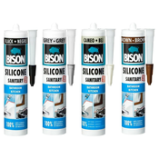 Sanitarni silikon, Bison, črn, 280ml