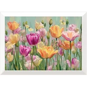 Tiskana slika z okvirjem 75x56 cm Spring Tulip – Styler