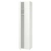 LASTARE Garderobni sestav, bela/z nadgradno enoto, 60x42x237 cm