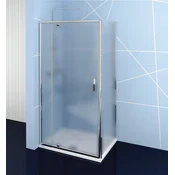 POLYSAN Pravokotna tuš kabina EASY, 900-1000x800mm, univerzalna pivotna vrata, Brick steklo