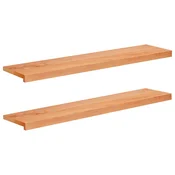 vidaXL Nastopne plošče za stopnice 2 kos 110 x 30 x 2 cm Lak