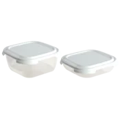 Plasticna posuda Frigo Linea set 2/1, Bela