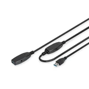 Digitus DIGITUS DN-3024 USB 3.2 Gen 1 produžni kabel, crni