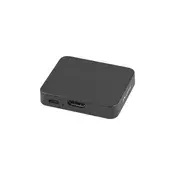 Lanberg HDMI spliter HDMI-2X HDMI 4K + USB-C priključak, crni SPV-HDMI-1002