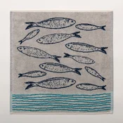 Kuhinjska brisača 50 x 50 cm Ribe, modra