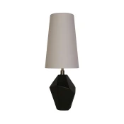 Searchlight EU88250BK - Stona lampa APEX 1xE27/60W/230V crna/siva