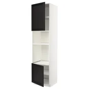 METOD Visoki element za ugradne uredaje, bela/Lerhyttan crno bajcovano, 60x60x240 cm