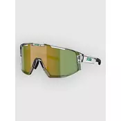 BLIZ Active Eyewear Fusion Transparent White Sunglasses brown w green multi