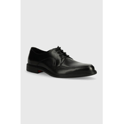 Kožne cipele HUGO Kerr za muškarce, boja: crna, 50522956