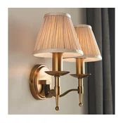 Endon 63654 - Zidna lampa STANFORD 2xE14/40W/230V mesing/bež